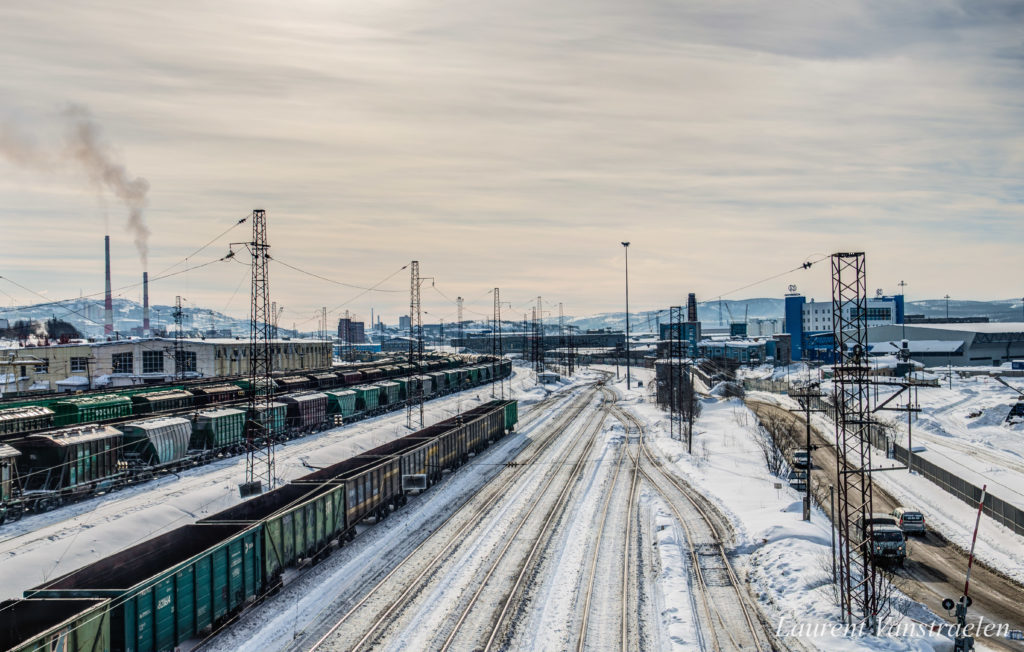 Rail freight Murmansk train station