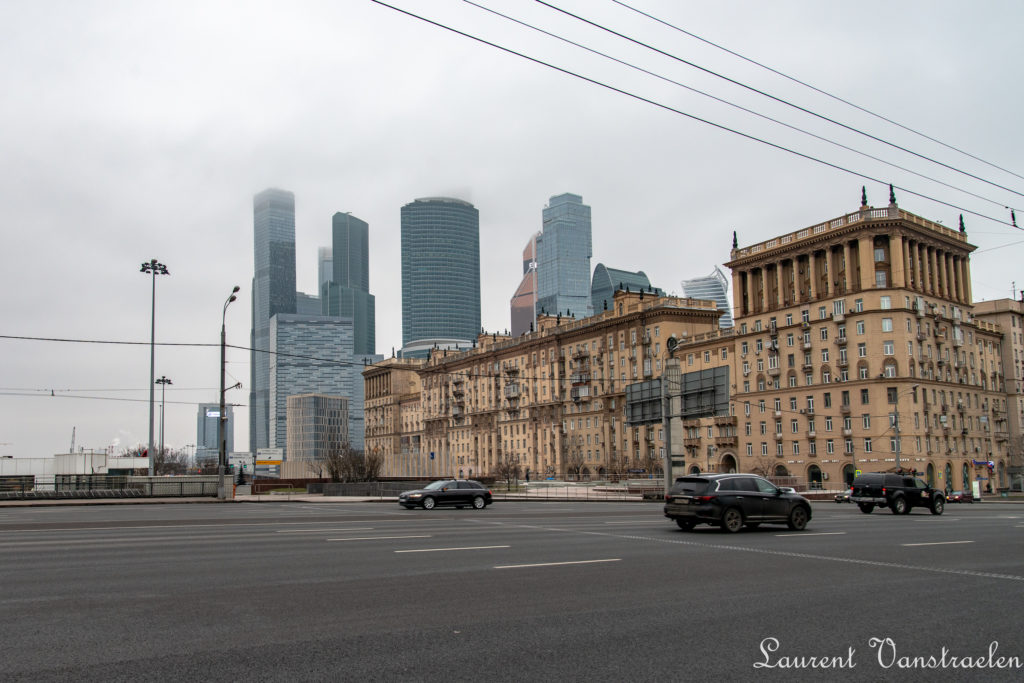 Moscow city from Kutuzovsky Prospekt
